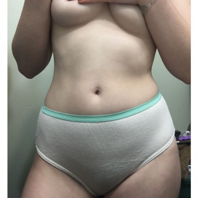 White cotton panties