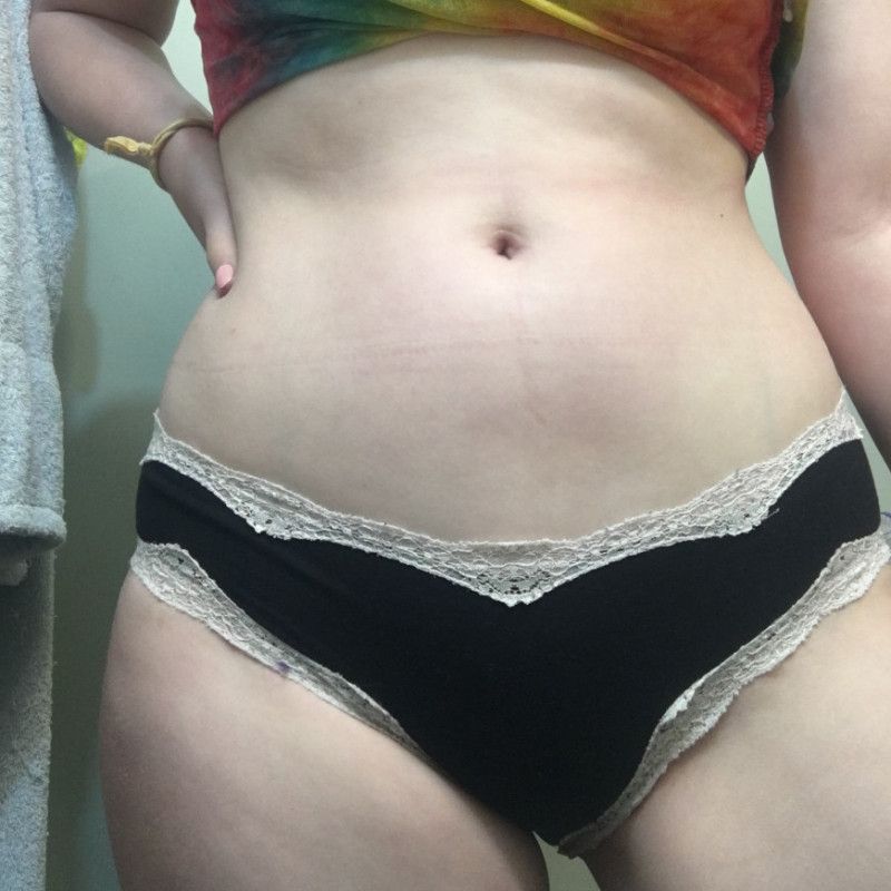 Black and White Lace Panties