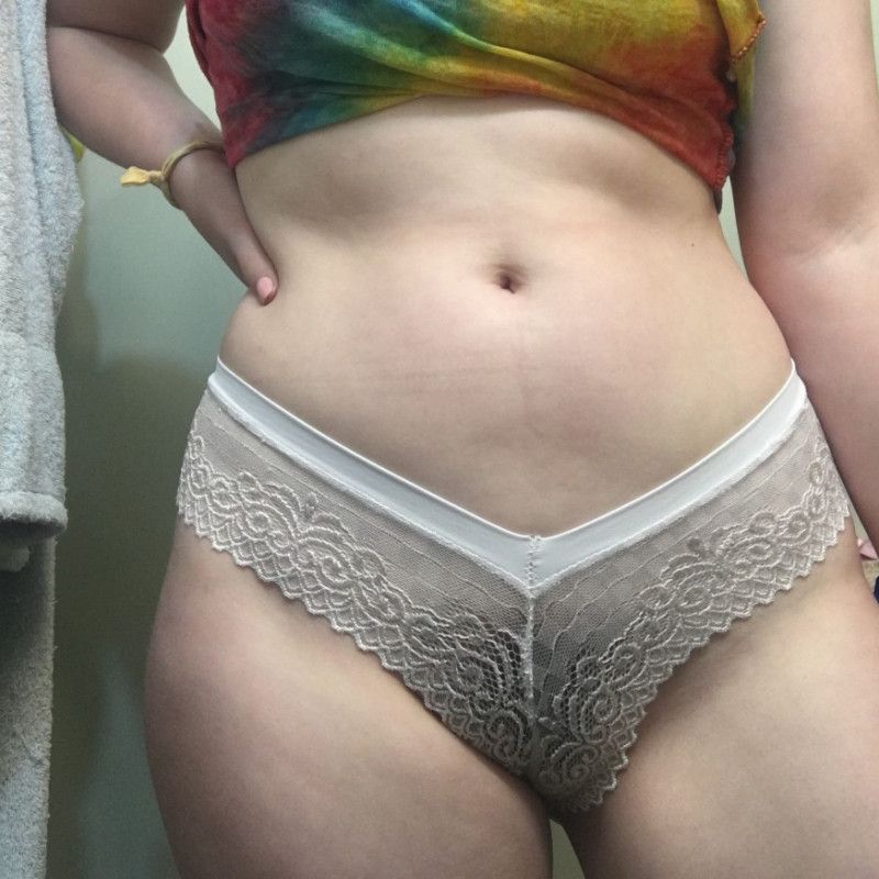 White Lace Cheeky Panties