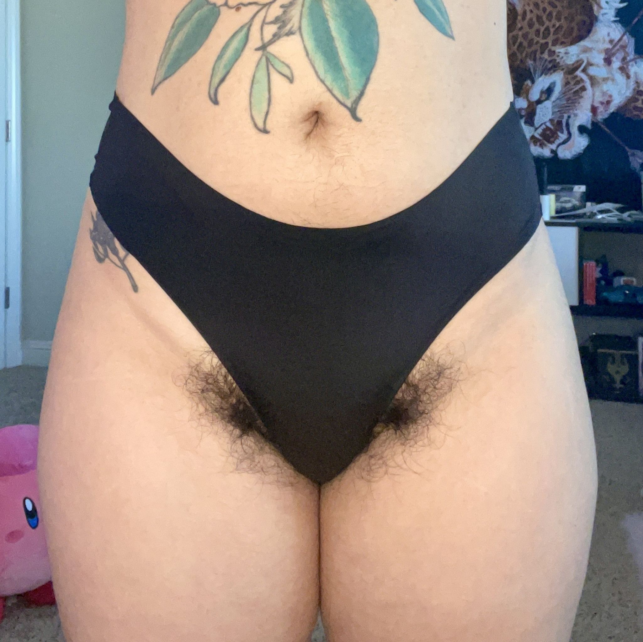 Nylon Seamless Black Cheeky Panties