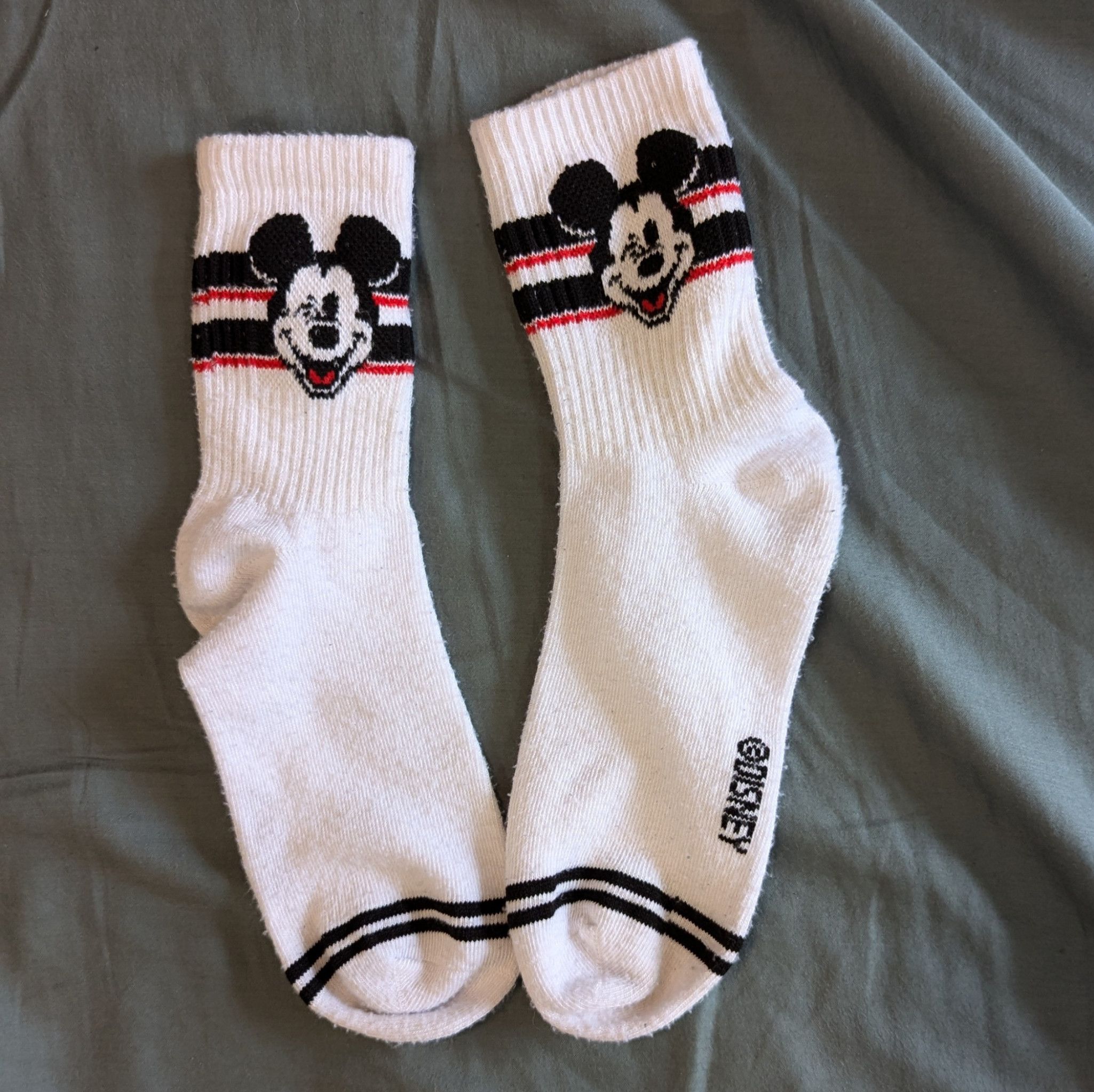 White Disney Crew Socks