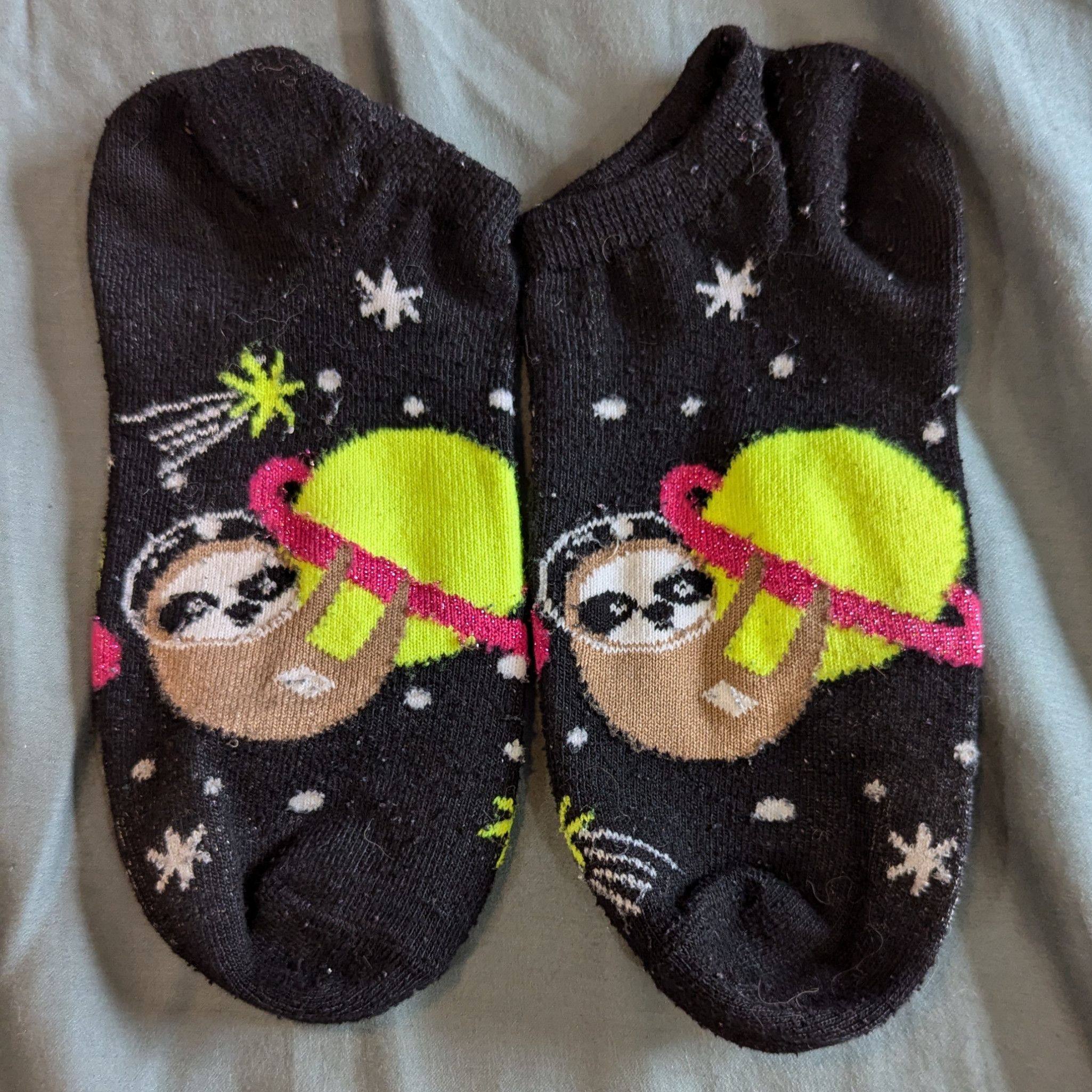 Cute Black Space Ankle Socks