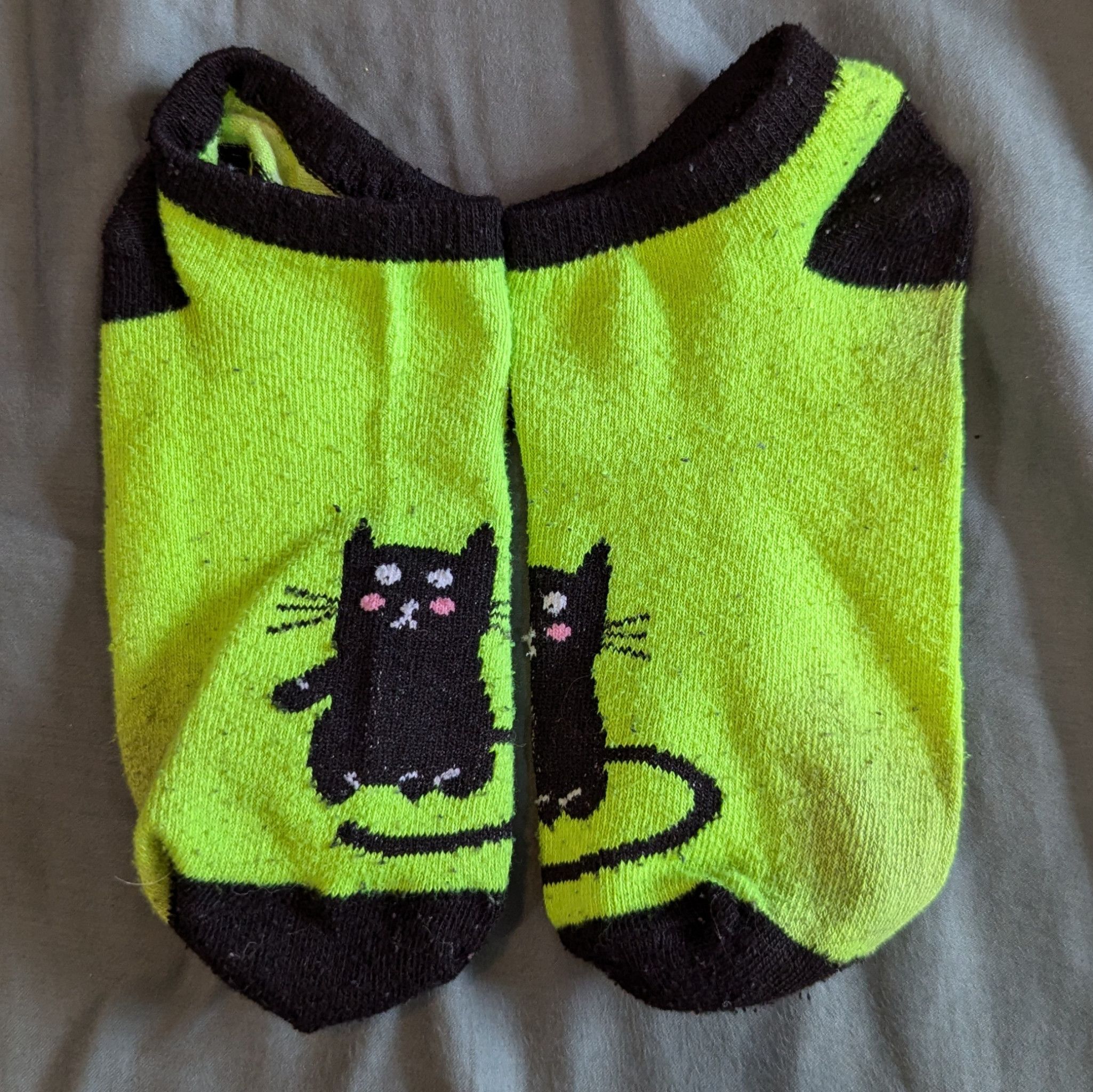 Old Green Ankle Socks