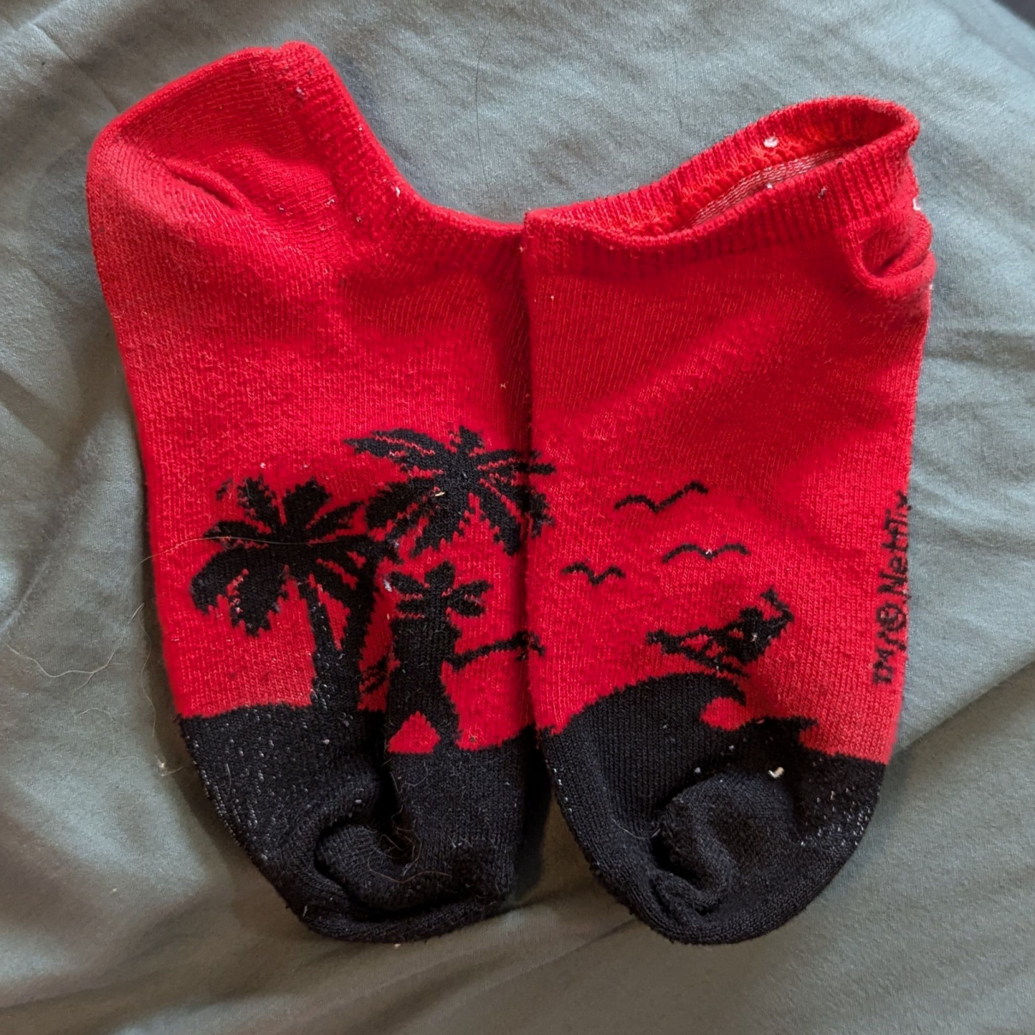 Stranger Things Red Ankle Socks