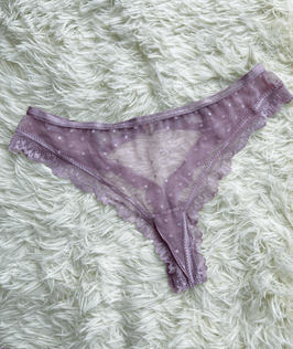 Lilac lace panties