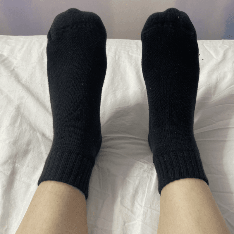 Dirty Black Ankle Socks