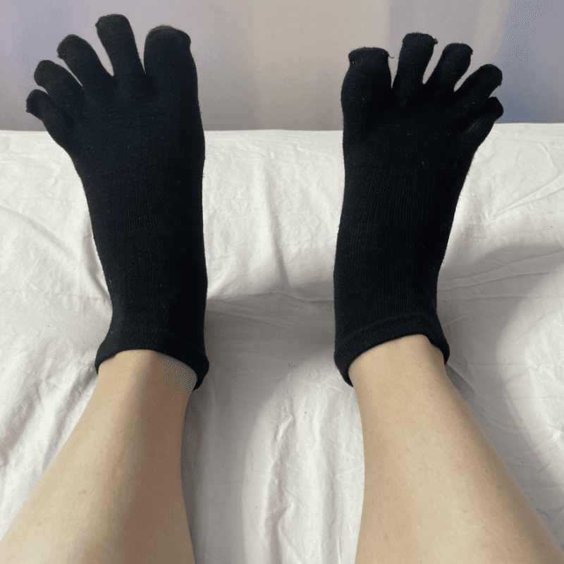 Yoga Black Toe Socks