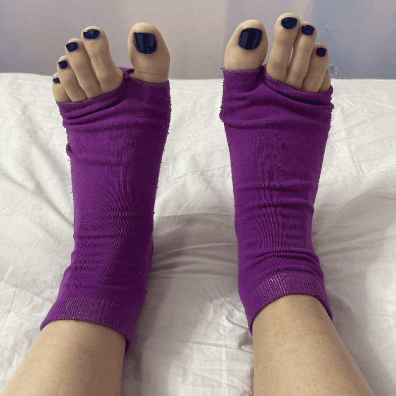 Yoga Purple Toe Socks