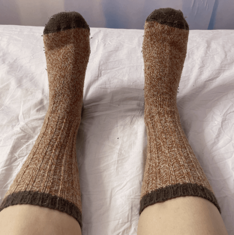 Thick Wool Orange Socks