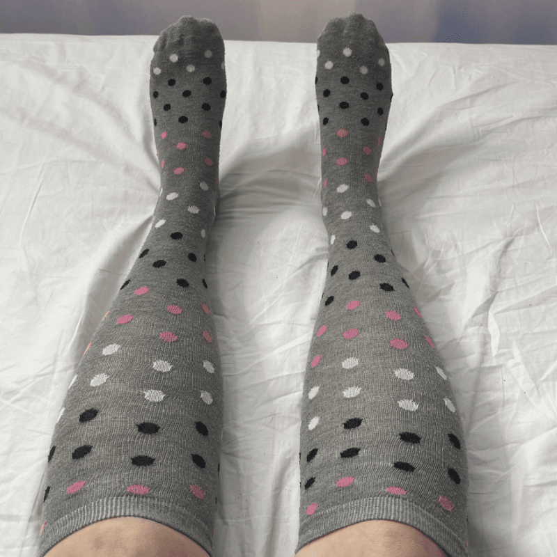 Polka Dot Knee High Socks