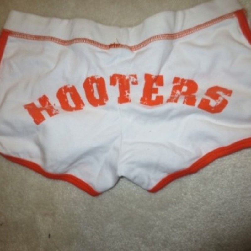 SHORTS WORN IN MY HOOTERS PHOTOSHOOT