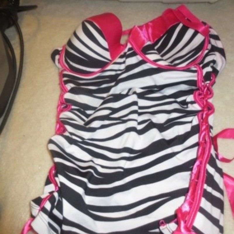 ZEBRA STRIPED CORSET