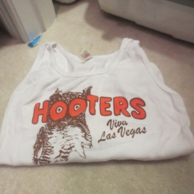 HOOTERS SHIRT WORN BY ME IN THE BBW