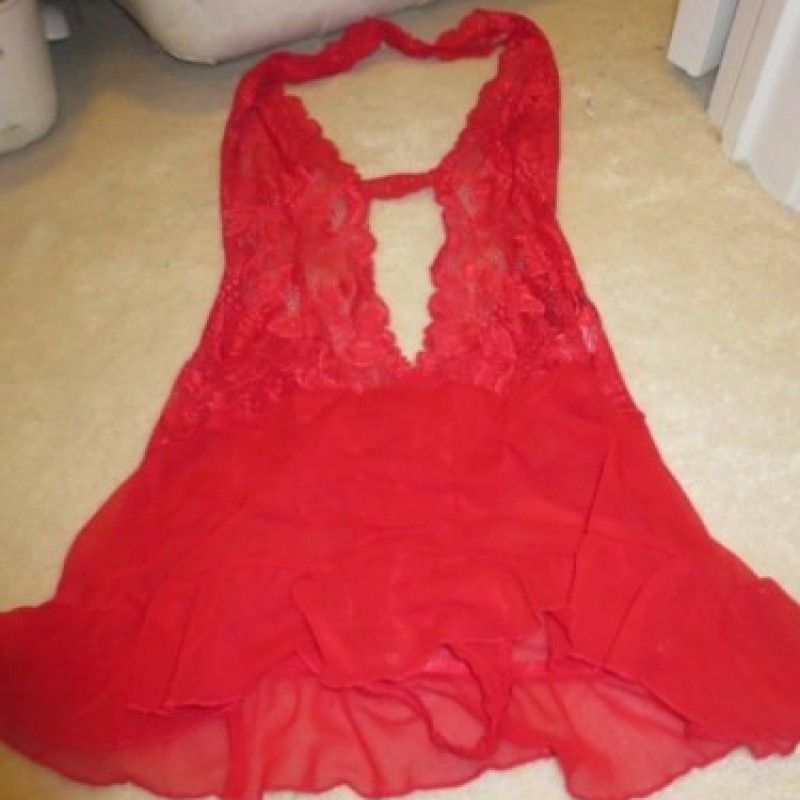 RED ONE PIECE LACE TEDDY