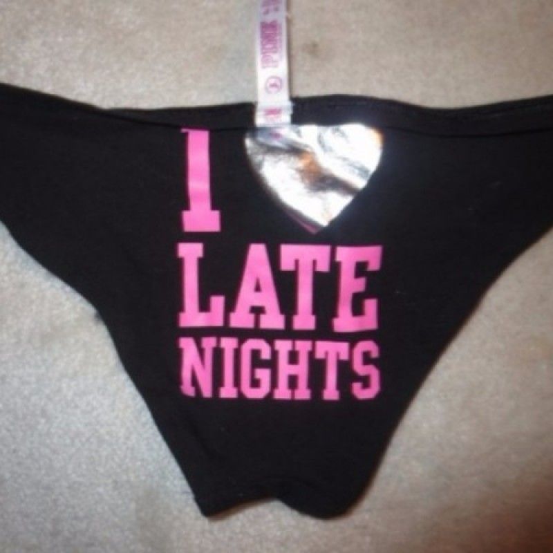 BLACK PINK I LOVE LATE NIGHTS PANTIES