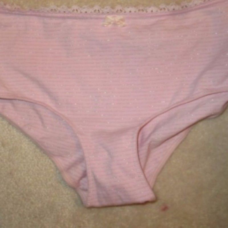 PINK COTTON PANTIES WITH LIGHT LACE