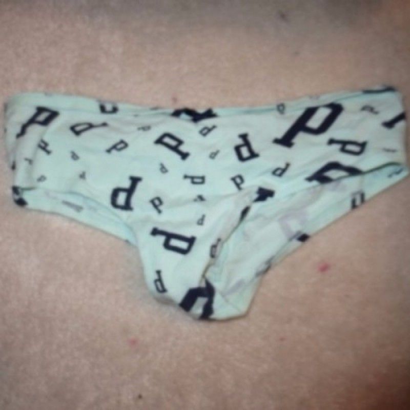 LIGHT BLUE PANTIES WITH D AND P