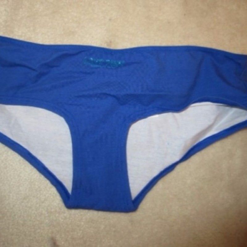 CUM STAINED BLUE PANTIES