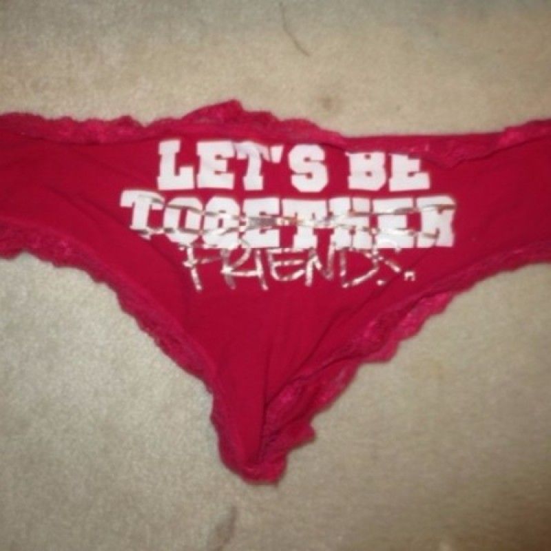 LETS BE TOGETHER RED PANTIES