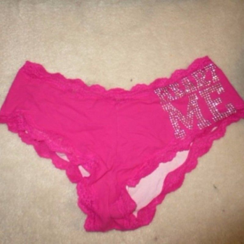 HOT PINK HEART ME LACE PANTIES