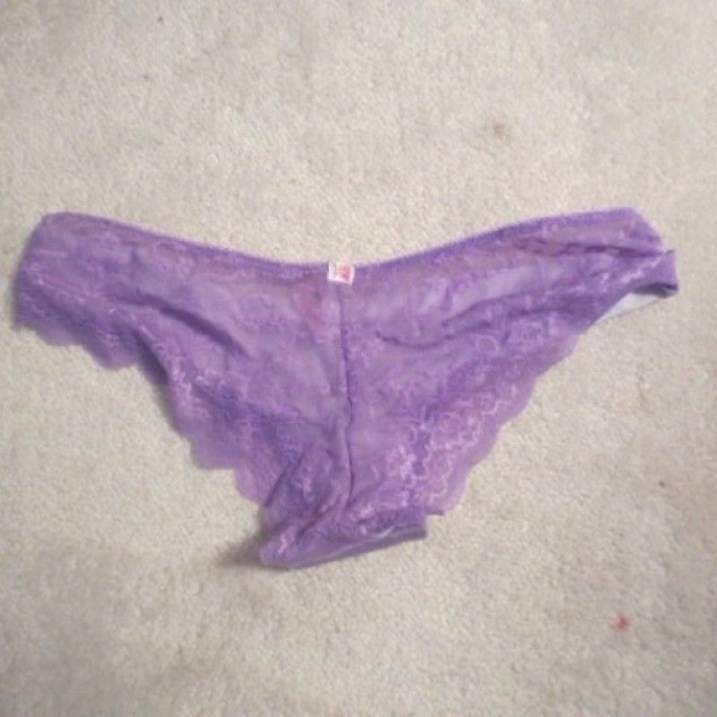 SHEER LACE PURPLE PANTIES