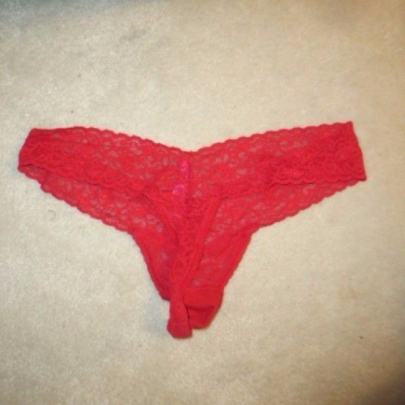 SCARLET LACE SHEER PANTIES