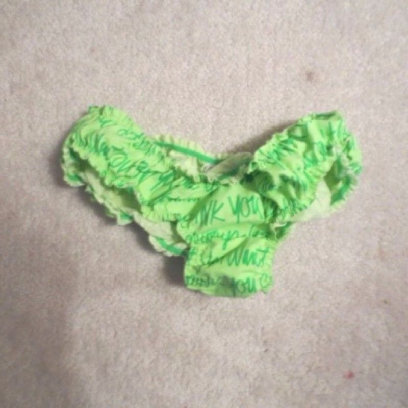 GREEN APPLE PANTIES WITH GRAFFITI