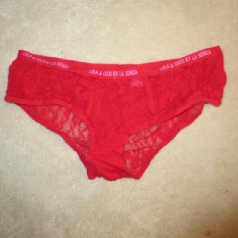 BRIGHT RED GIRLIE BRIEFS PANTIES