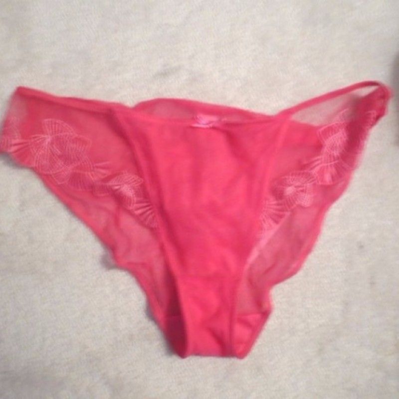 PINK SHEER TONG BUTTERFLY PANTIES