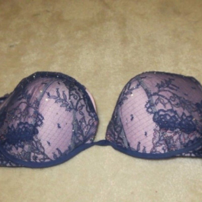 NAVY AND LIGHT PURPLE BRA