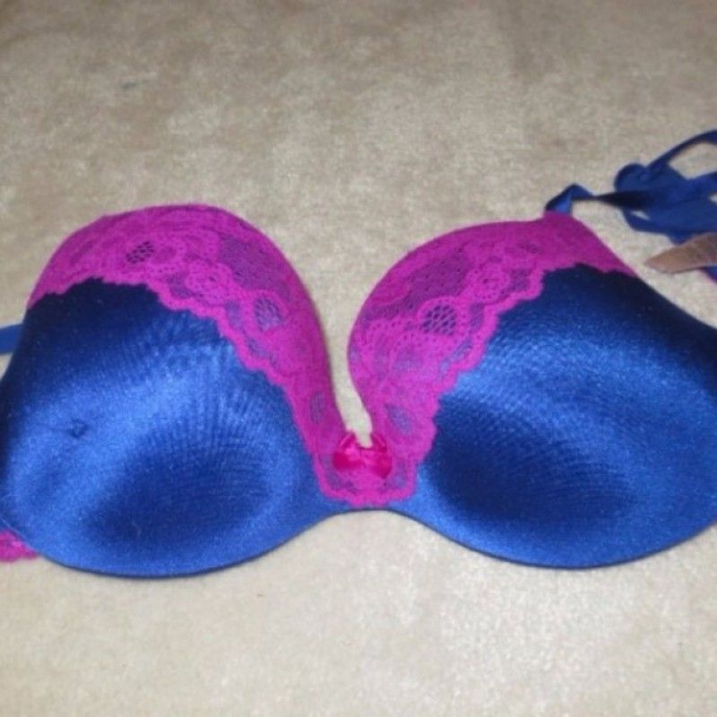 ROYAL BLUE AND VIOLET BRA