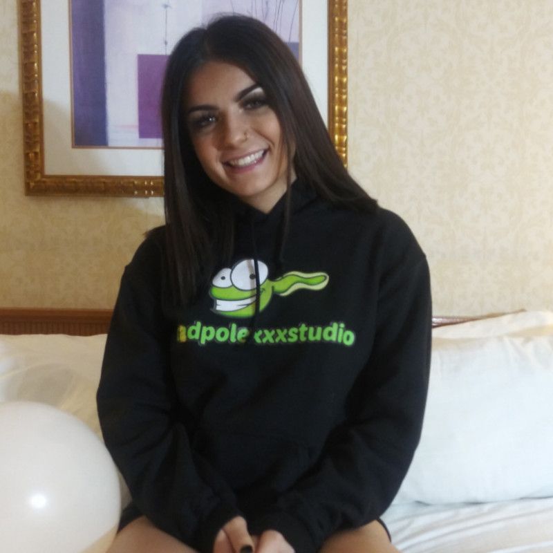 Hoodie w TadPoleXXXStudio logo plus text