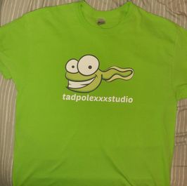 Tadpole Tee Shirt in Lime Green