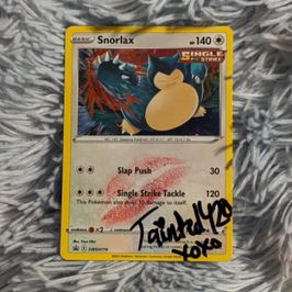 Signed an kissed pokemon card