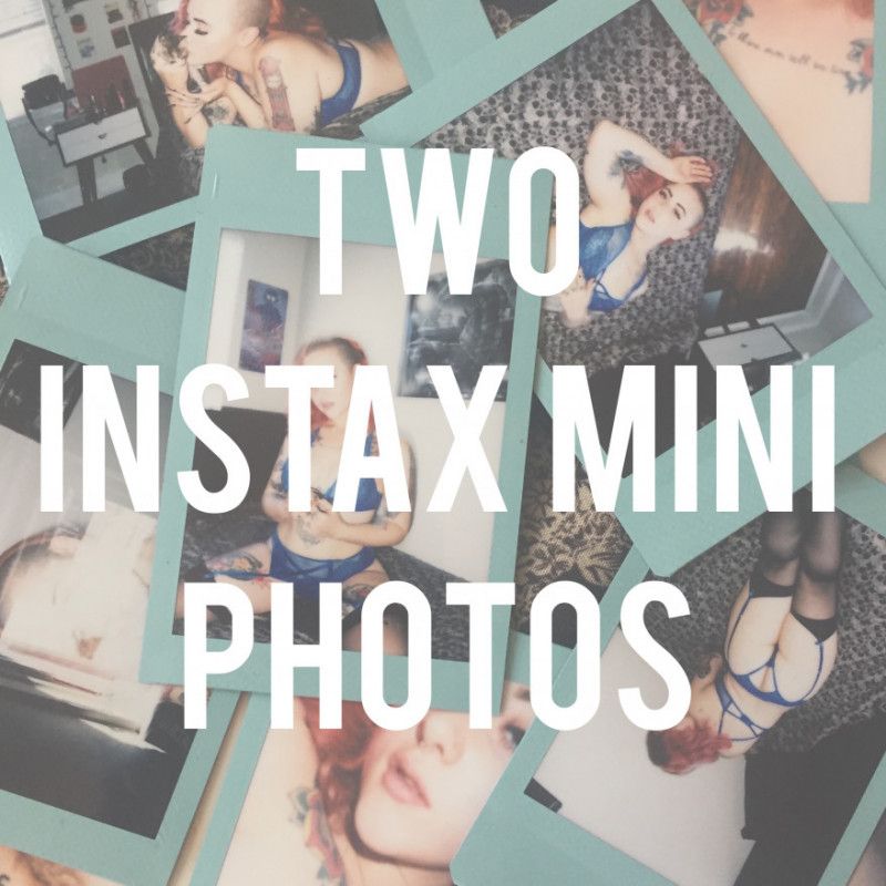 Two Instax Mini Polaroids