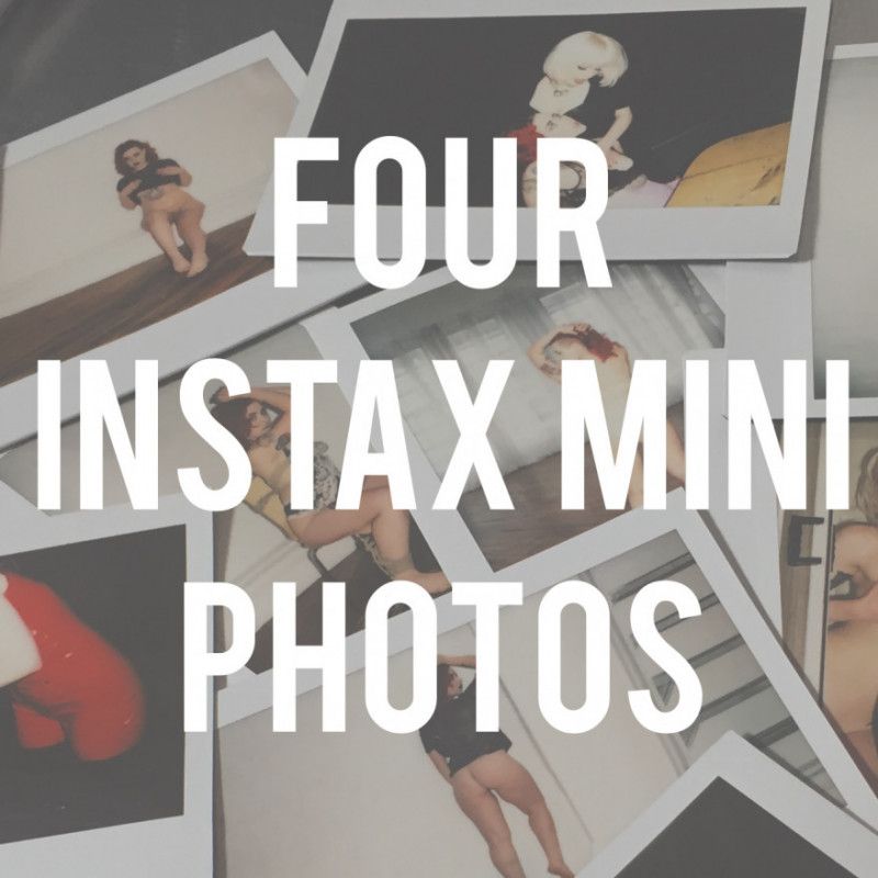 Four Instax Mini Polaroids