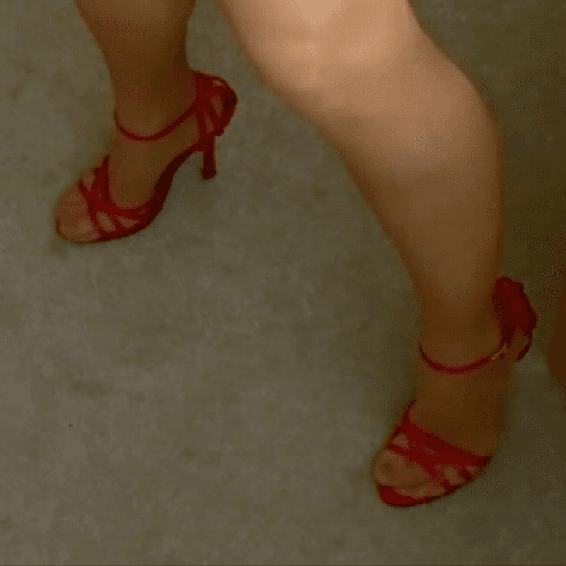 THE Red Strappy Stilettos