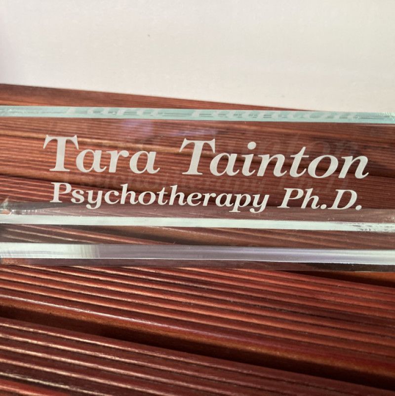 THE TT Psychotherapy Name Plate