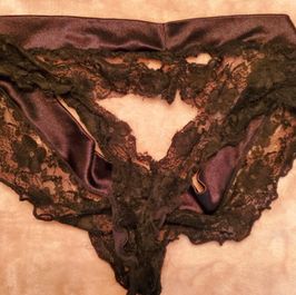 Cock torn panties