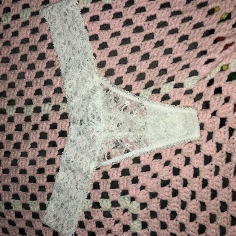 Dirty white thong