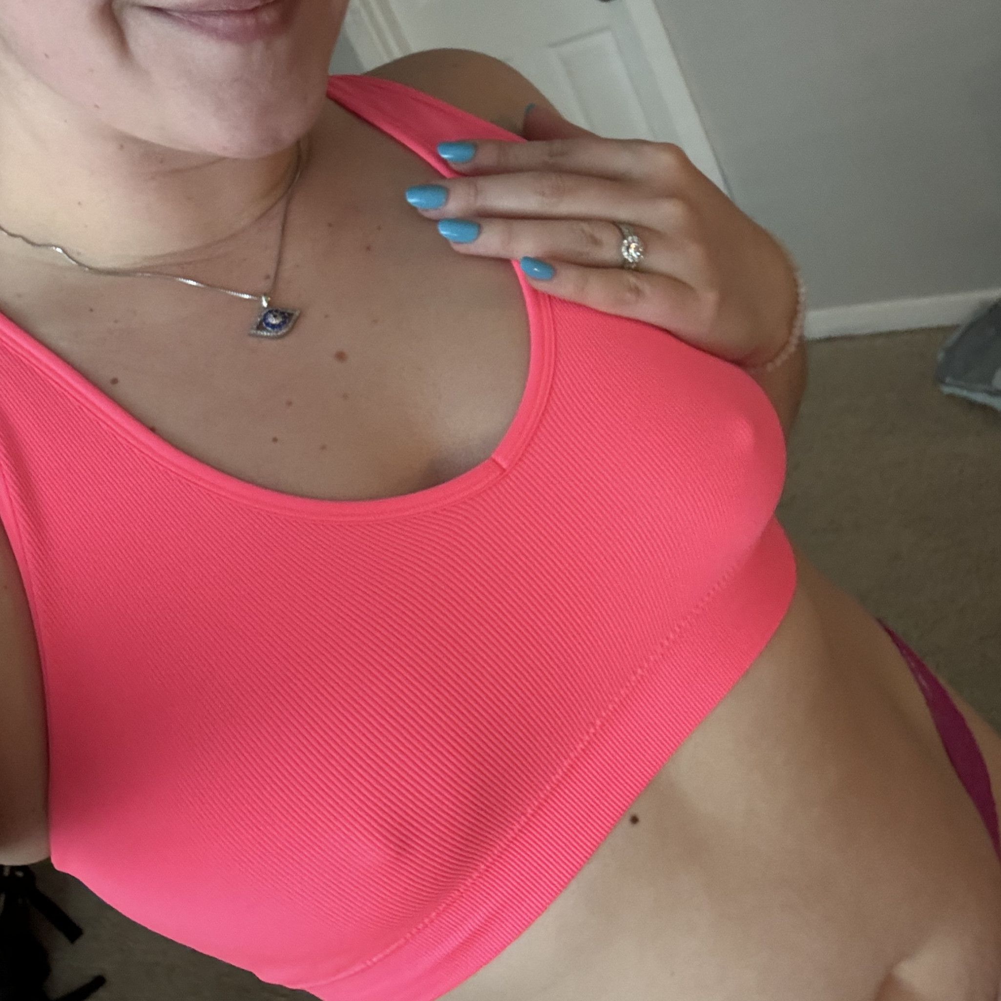 Bright Pink Sports Bra