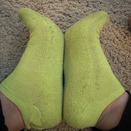 Bright Yellow Workout Ankle Socks