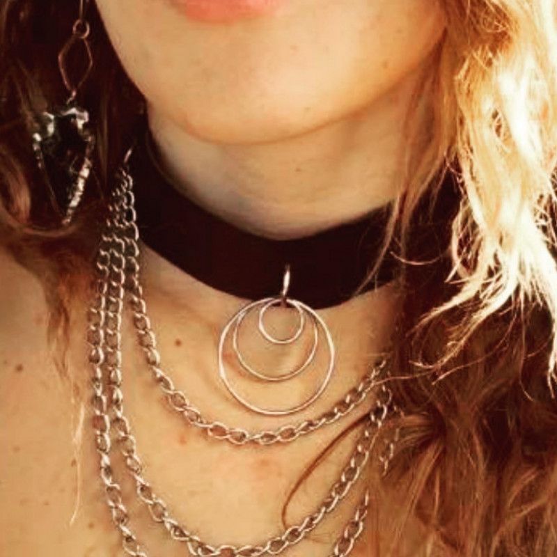 Leather CHOKER made by ME :D