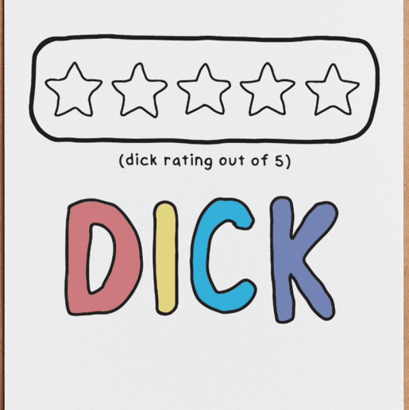 5 star Dick ratings