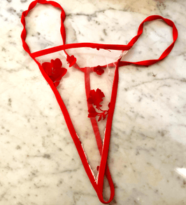 Christmas Thong from Pussy Squirt on glass Candy Cane video