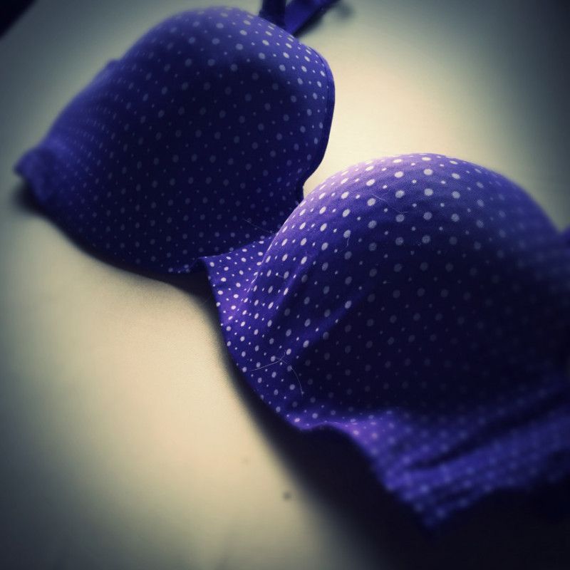 Purple polka dot Bra