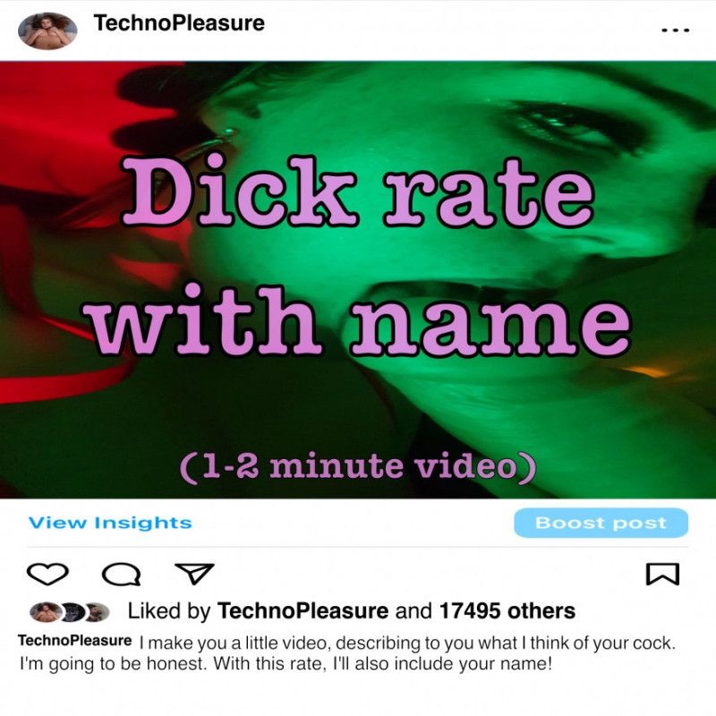 Dick rate with name