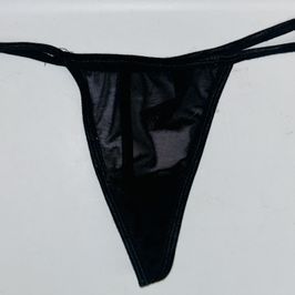 Black Sheer G String