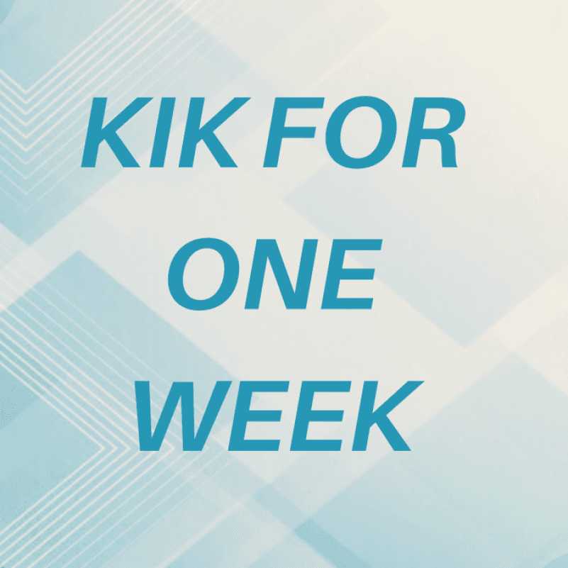 Kik for one week