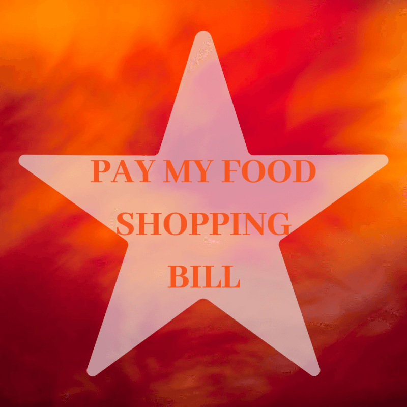 Food shopping bill